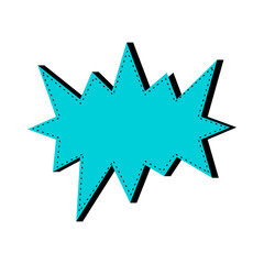 Isolated comic bubble chat image. Vector illustration design