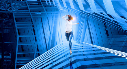 Future of virtual technology. Mixed media