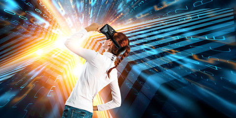 Future of virtual technology. Mixed media