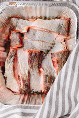 Baked salmon with thyme