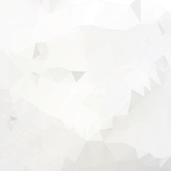 Abstract low poly Grey White technology vector background. Connection structure. Vector data science background. Polygonal vector background. Molecule And Communication Background.