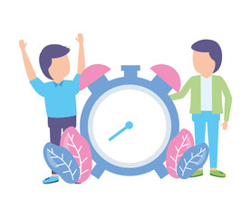 businessmen clock time