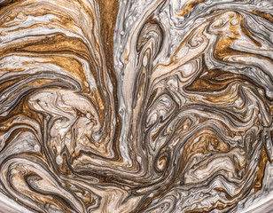 Metalic liquid surface texture