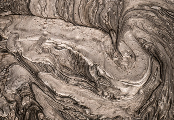 Metalic liquid surface texture
