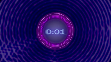 3D illustration HUD user interface background. Sci-fi futuristic crosshair graphic.