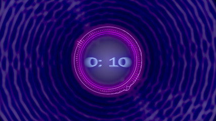 3D illustration HUD user interface background. Sci-fi futuristic crosshair graphic.