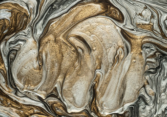 Metalic liquid surface texture