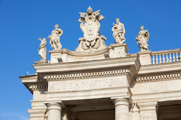 Fototapeta na wymiar Particolare di Piazza San Pietro - Roma