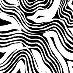 Brush grunge pattern. White and black vector.