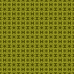 Seamless Geometrical Linear Texture. Original Geometrical Puzzle. Backdrop. Vector illustration. Green color