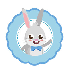 beautiful rabbit easter character