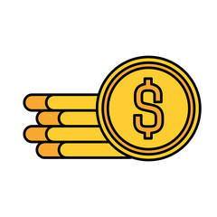 coins cash money icon