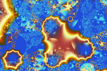 Abstract fantasy ornament pattern. Creative fractal design for greeting cards or t-shirts.