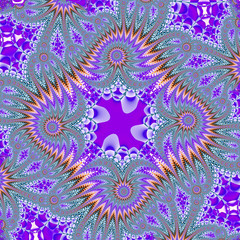 .Abstract fantasy ornament pattern. Creative fractal design for greeting cards or t-shirts