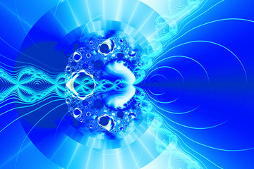 Abstract fractal art background illustration space geometry. Background consists fractal multicolor texture and suitable for use in projects imagination, creativity and design..