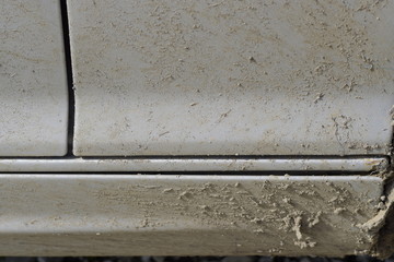 Dirty thresholds unwashed car