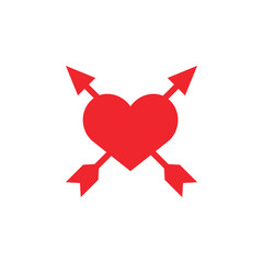 Heart love icon design template vector isolated