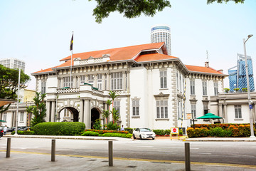 Singapore Cricket club. The cricket club is a majestic Victorian building, one of the legacies of...