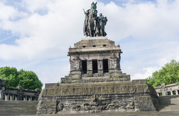 Obraz premium Kaiser-Wilhelm-Denkmal Reiterdenkmal Deutsches Eck Koblenz
