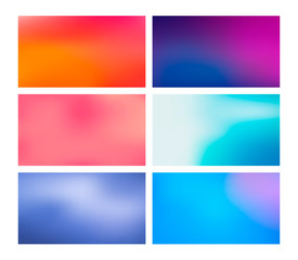 Collection of Vector Blurred Backgrounds.
