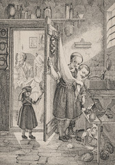 Playing children - Illustration from 1848 - 255306395