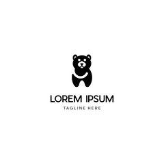 Bear Panda Animal Creative Design Logo