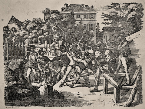 The assassination of Prince Lichnowsky and General von Auerswald- Illustration from 1848