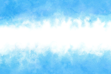 Obraz premium 水 波 青 夏 水彩 背景