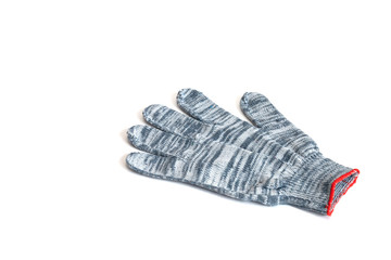 Work gloves blue on a white background