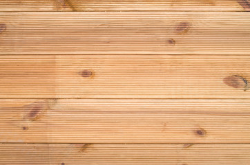 New wooden boards on floor close up
