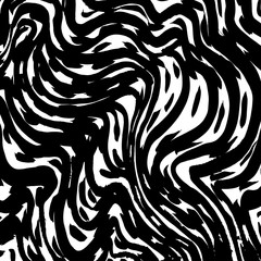 Brush grunge pattern. White and black vector.