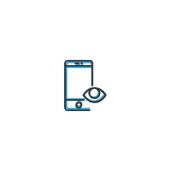 Smart Phone icon design. Interaction icon line vector illustration