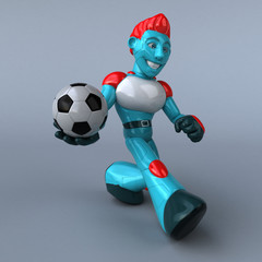 Red Robot - 3D Illustration