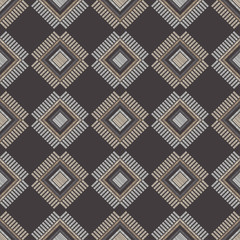 Ethnic boho seamless pattern. Patchwork texture. Weaving. Traditional ornament. Tribal pattern. Folk motif. Can be used for wallpaper, textile, invitation card, wrapping, web page background.