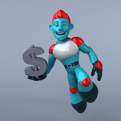 Red Robot - 3D Illustration