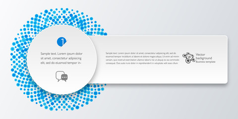 Banner Design, Circle Polka dots Plate, Vector Graphics