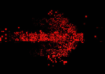 Fototapeta na wymiar 抽象的な赤い矢印