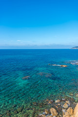 Turquoise Blue Southern Italian Mediterranean Sea on a Sunny Day