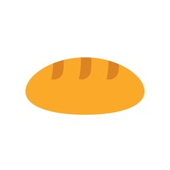 Bread vector, Isolated Easter flat style icon