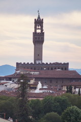 Obraz premium View of Florence from Zecca tower, Tuscany, Italy