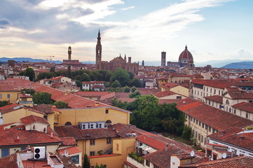 View of Florence from Zecca tower, Tuscany, Italy