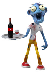 Fun zombie - 3D Illustration