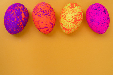 Painted eggs are a symbol of the traditional Christian holiday of Easter.
