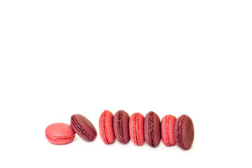 macaroon on white background