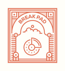 Obraz premium BREAK PAD ICON CONCEPT