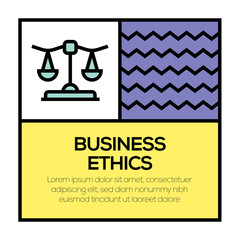 BUSINESS ETHICS ICON CONCEPT