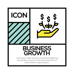 BUSINESS GROWTH ICON CONCEPT