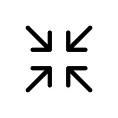 Arrow icon simple flat style outline illustration