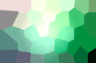 Abstract illustration of green, yellow Giant Hexagon background