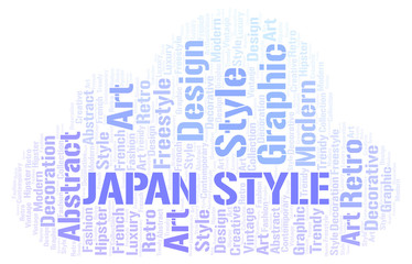 Japan Style word cloud.